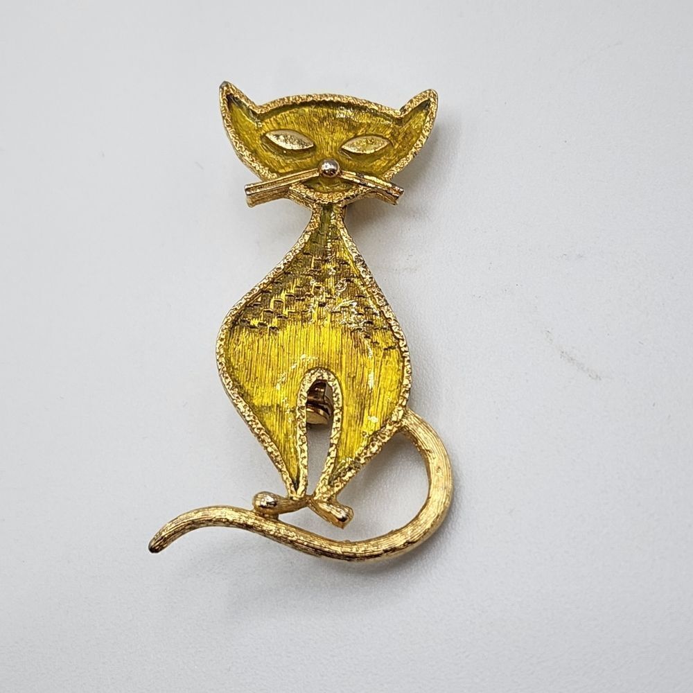 Vintage Lind-Gal Cat brooch